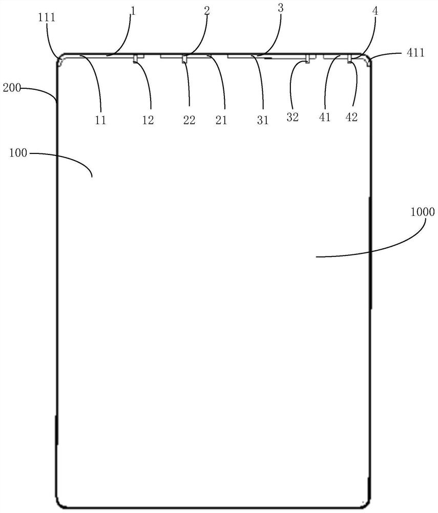 Slot antenna device and electronic equipment