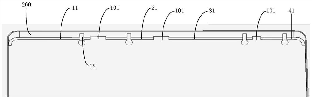 Slot antenna device and electronic equipment