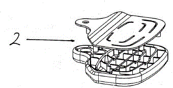 Upper and lower panel embedded type double-folding type dynamic skateboard