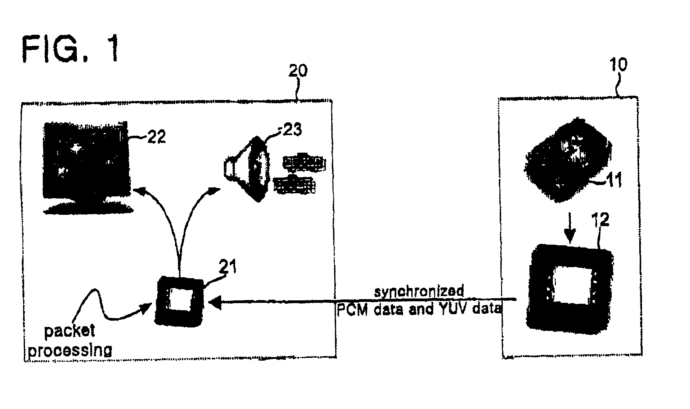 Apparatus and method for streaming MPEG-1 data