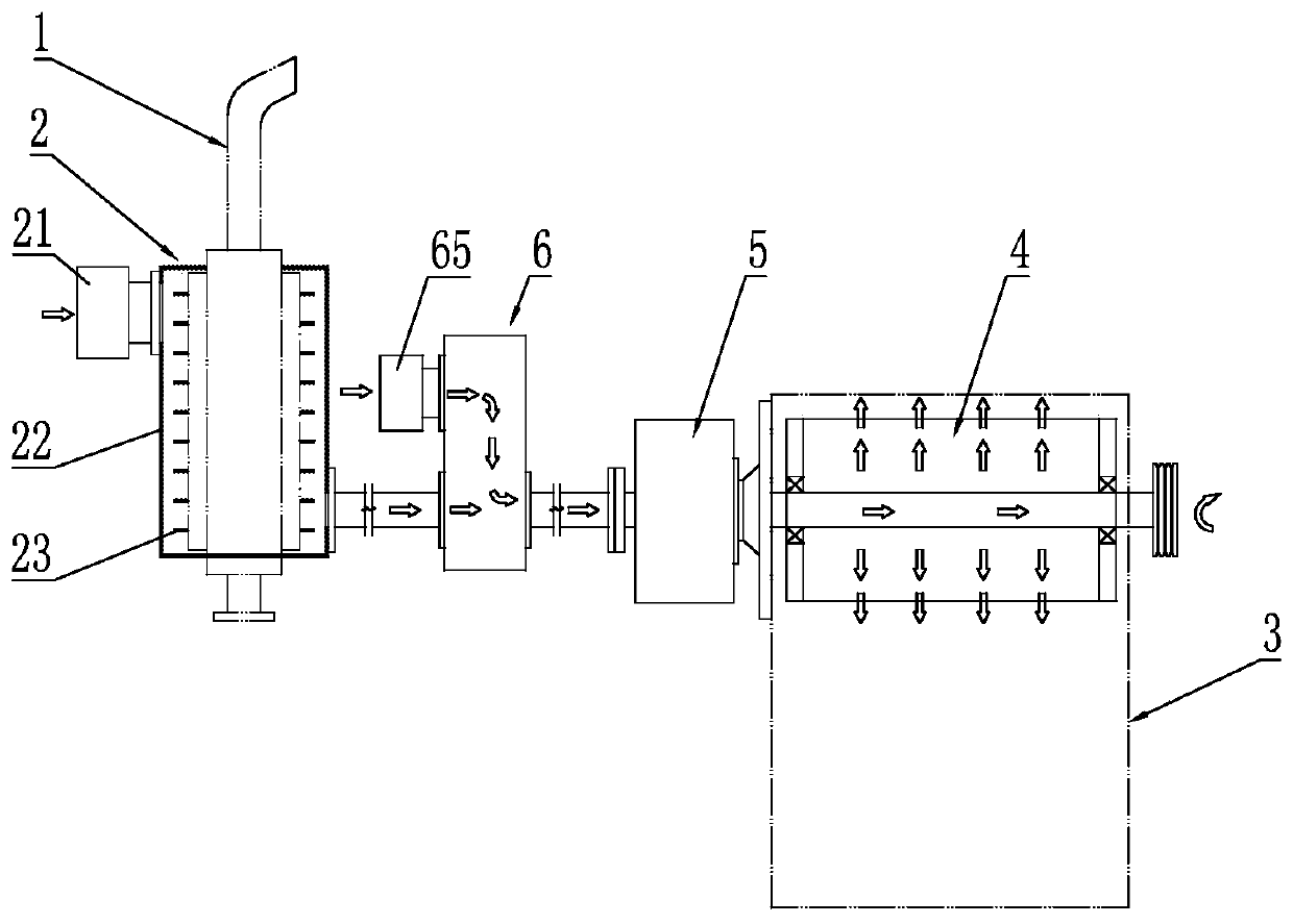 Harvester waste heat drying system