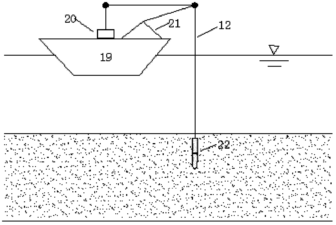 Underwater blasting explosive bin installation equipment and installation and blasting method