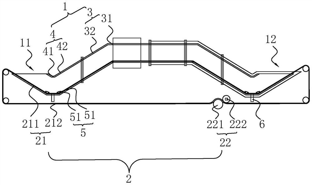 A gas-sealed gas-saving tunnel furnace