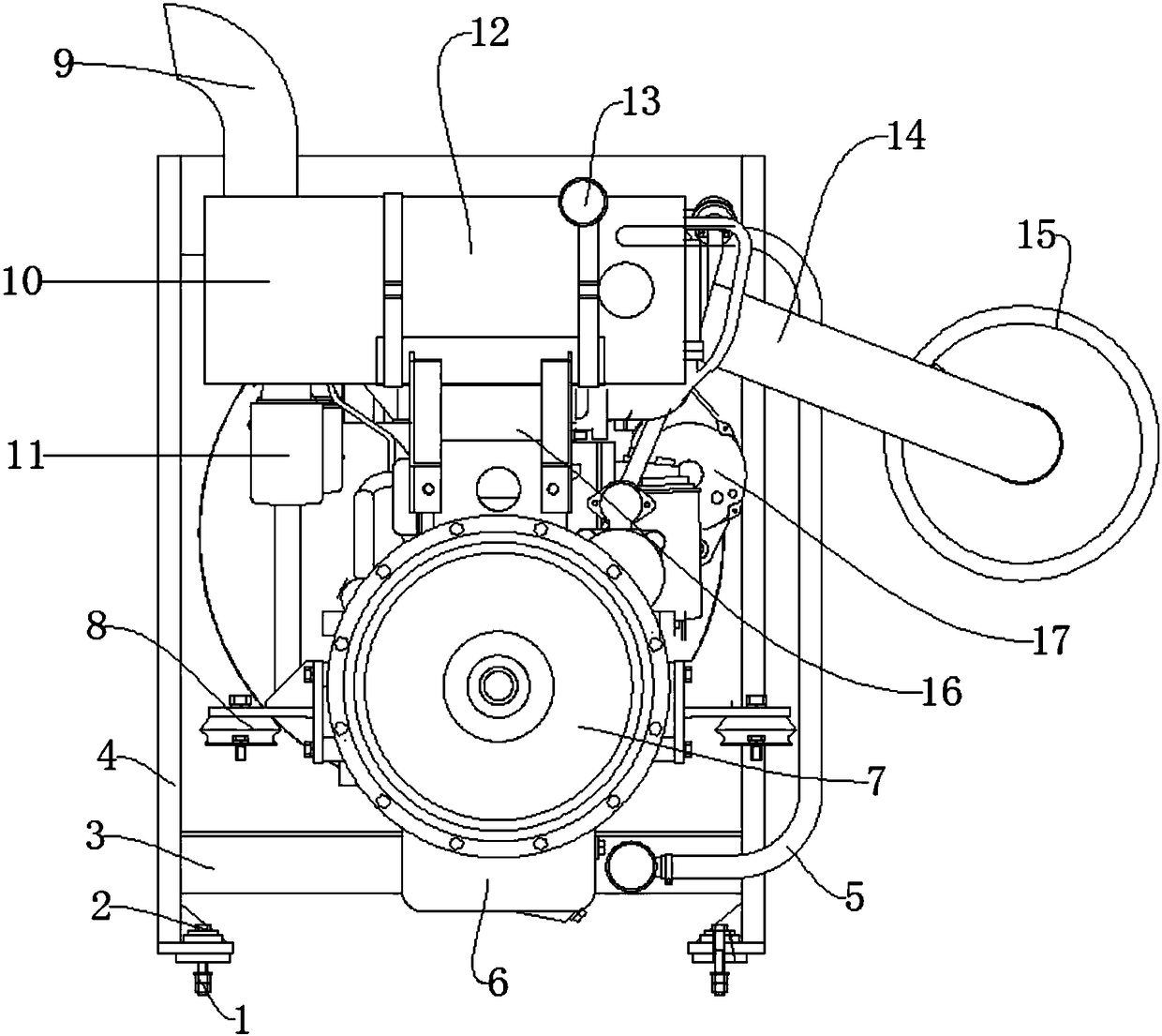 Automatic navigation and positioning device and method for field road of agricultural machine