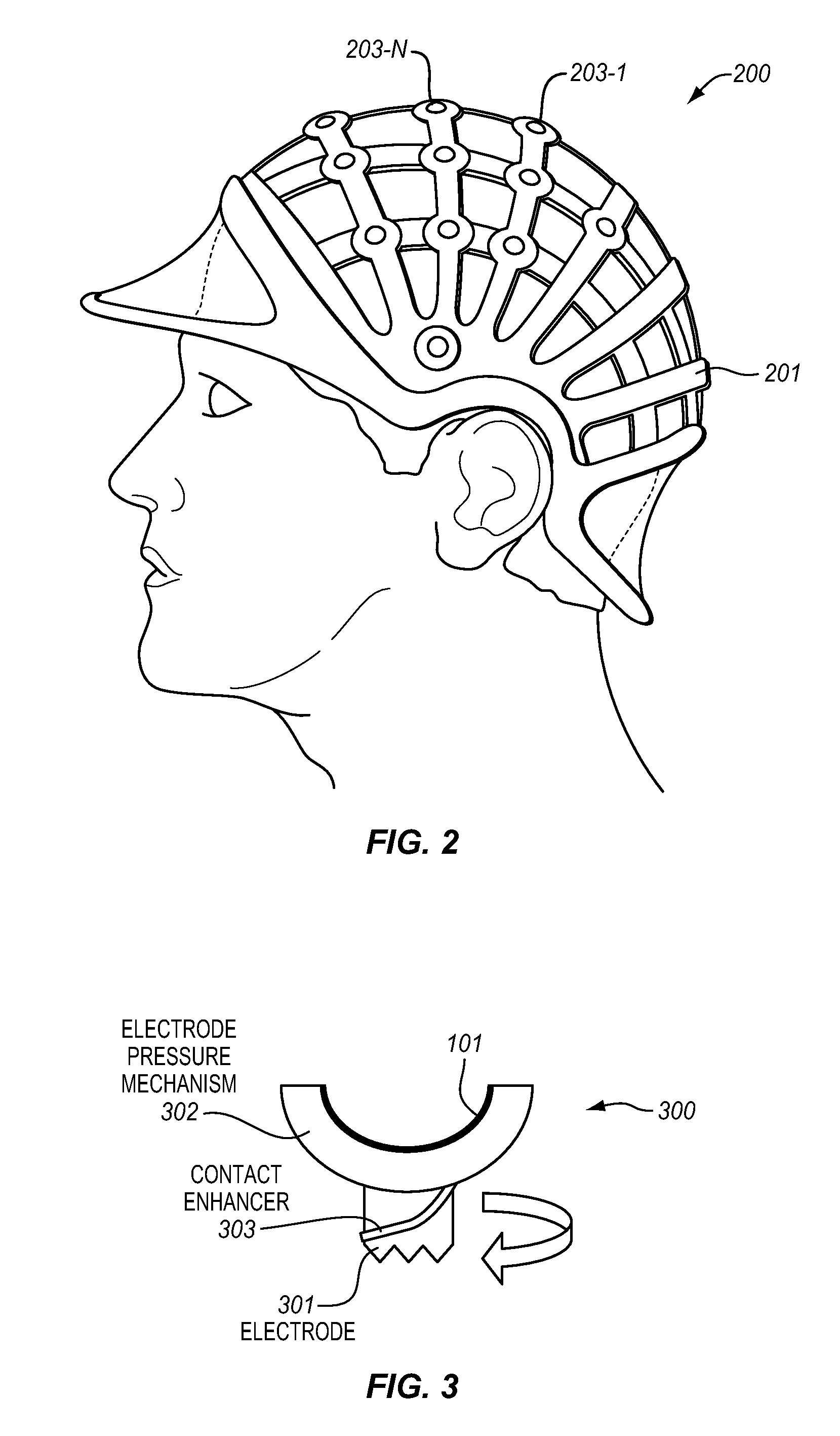 Medical apparatus for collecting patient electroencephalogram (EEG) data