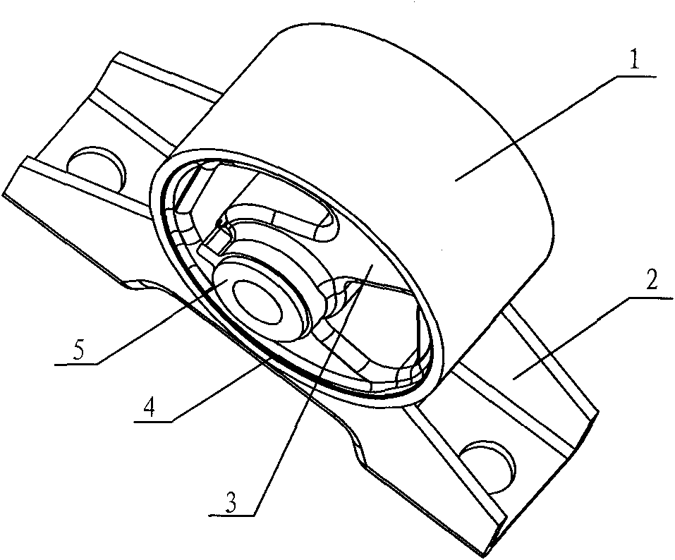 Suspension cushion assembly of powertrain system of automobile