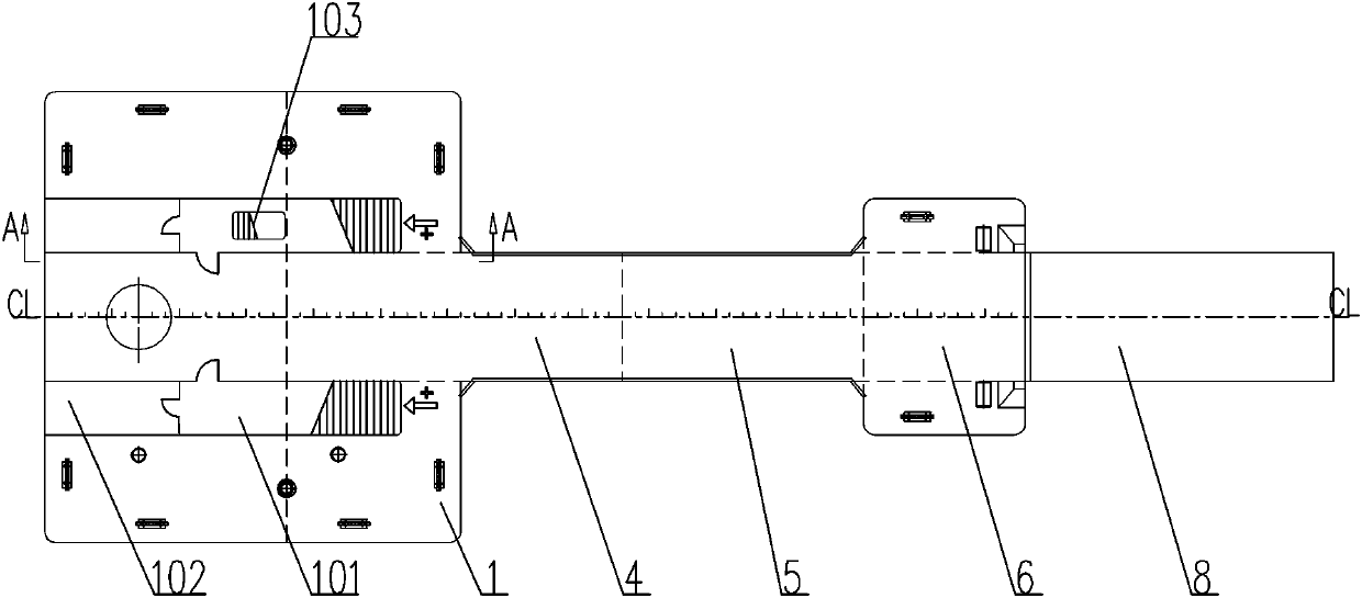 Inland river amphibious type hoisting engineering ship and using method