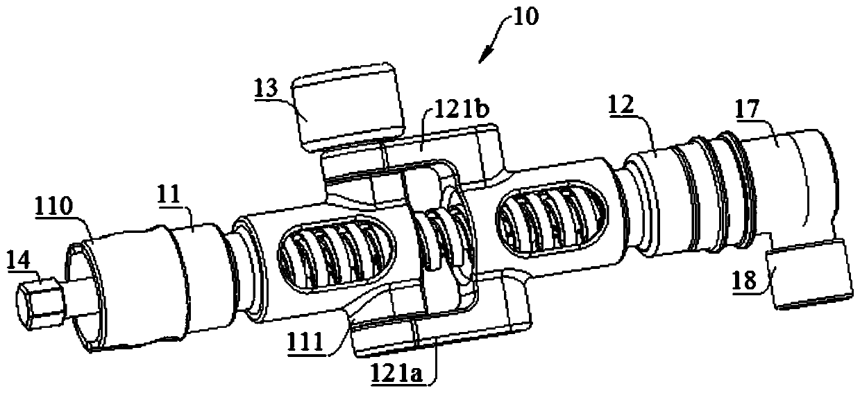 Steering joint device of insulating operating rod