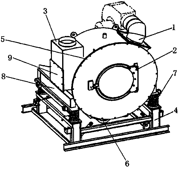 Anti-winding ramie beating and acid rinsing-integrated water washer