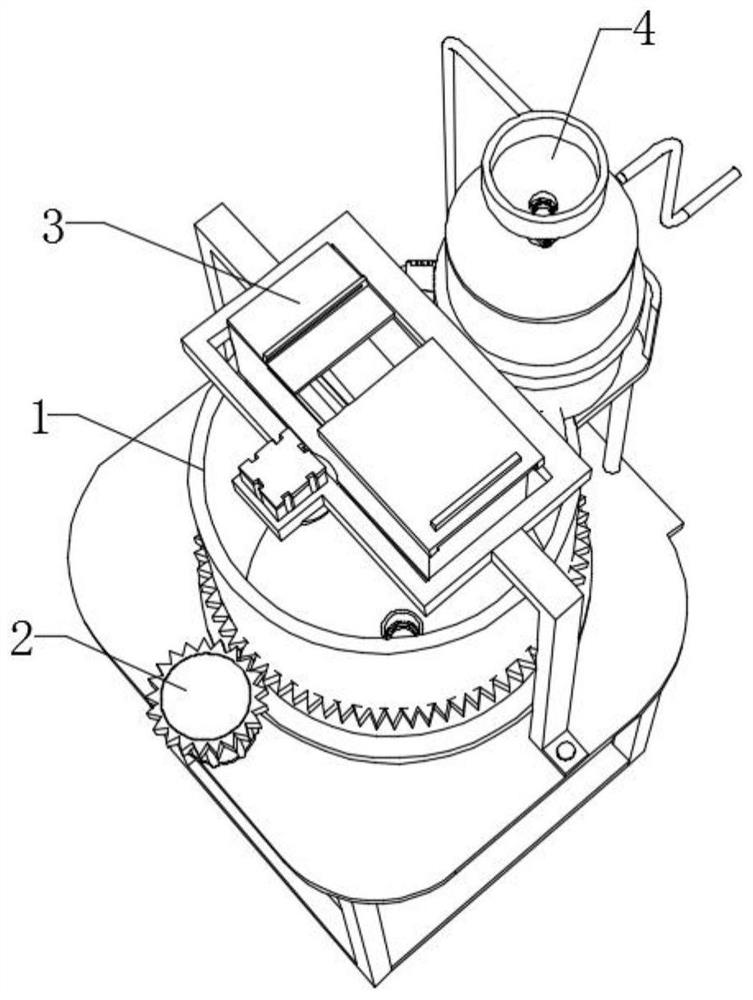 Rapid adjusting device for food additive production process