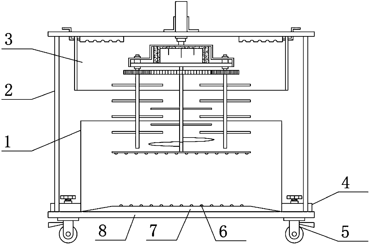 Environment-friendly waste paper regeneration treatment device