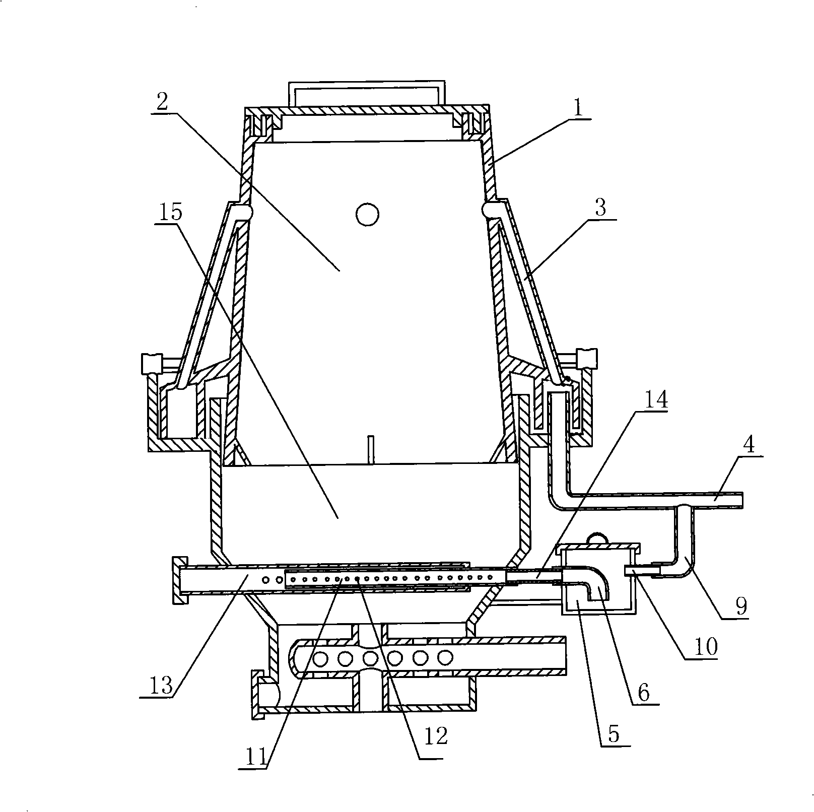 Tar cracking device of biomass gasifier