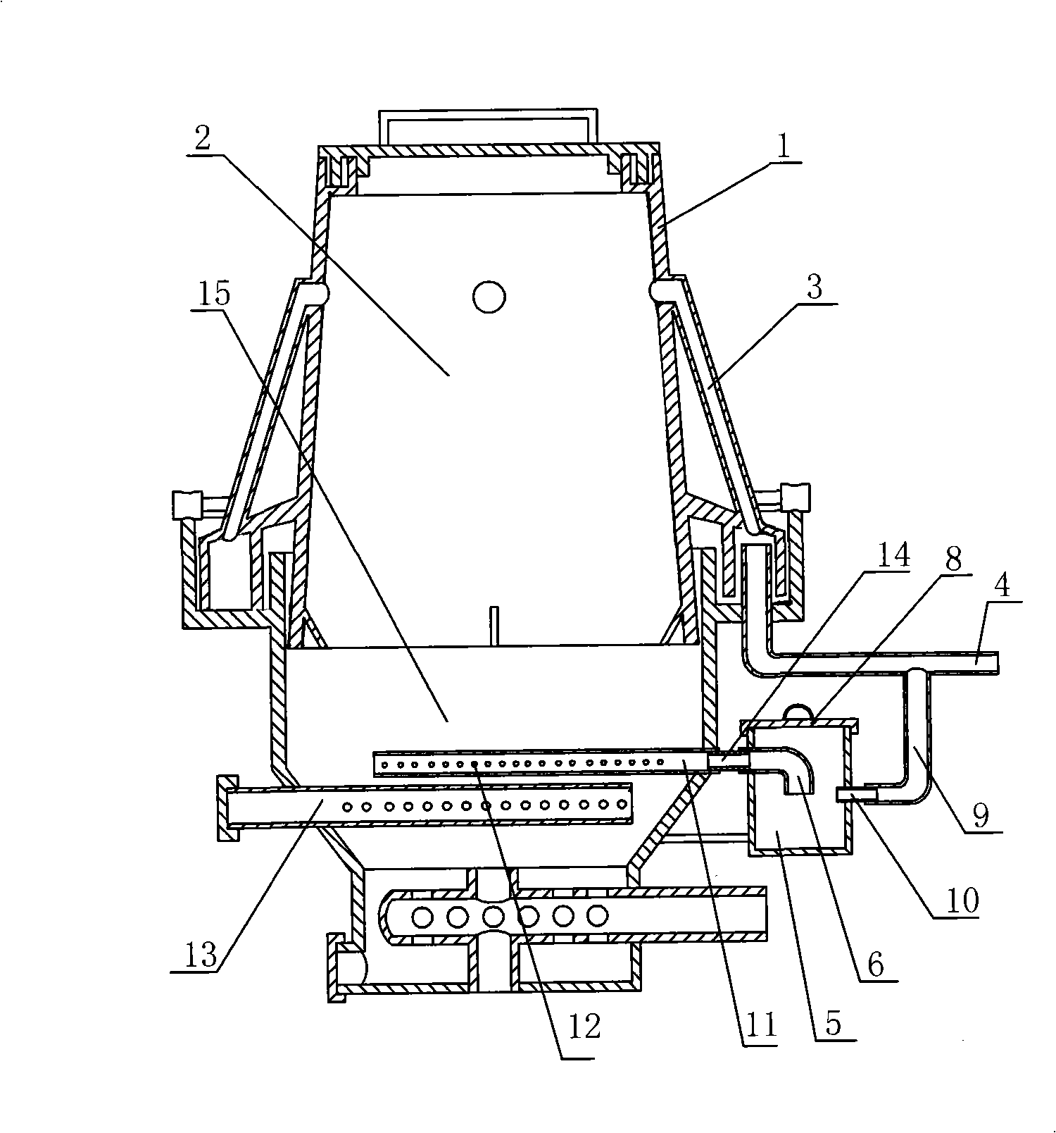 Tar cracking device of biomass gasifier