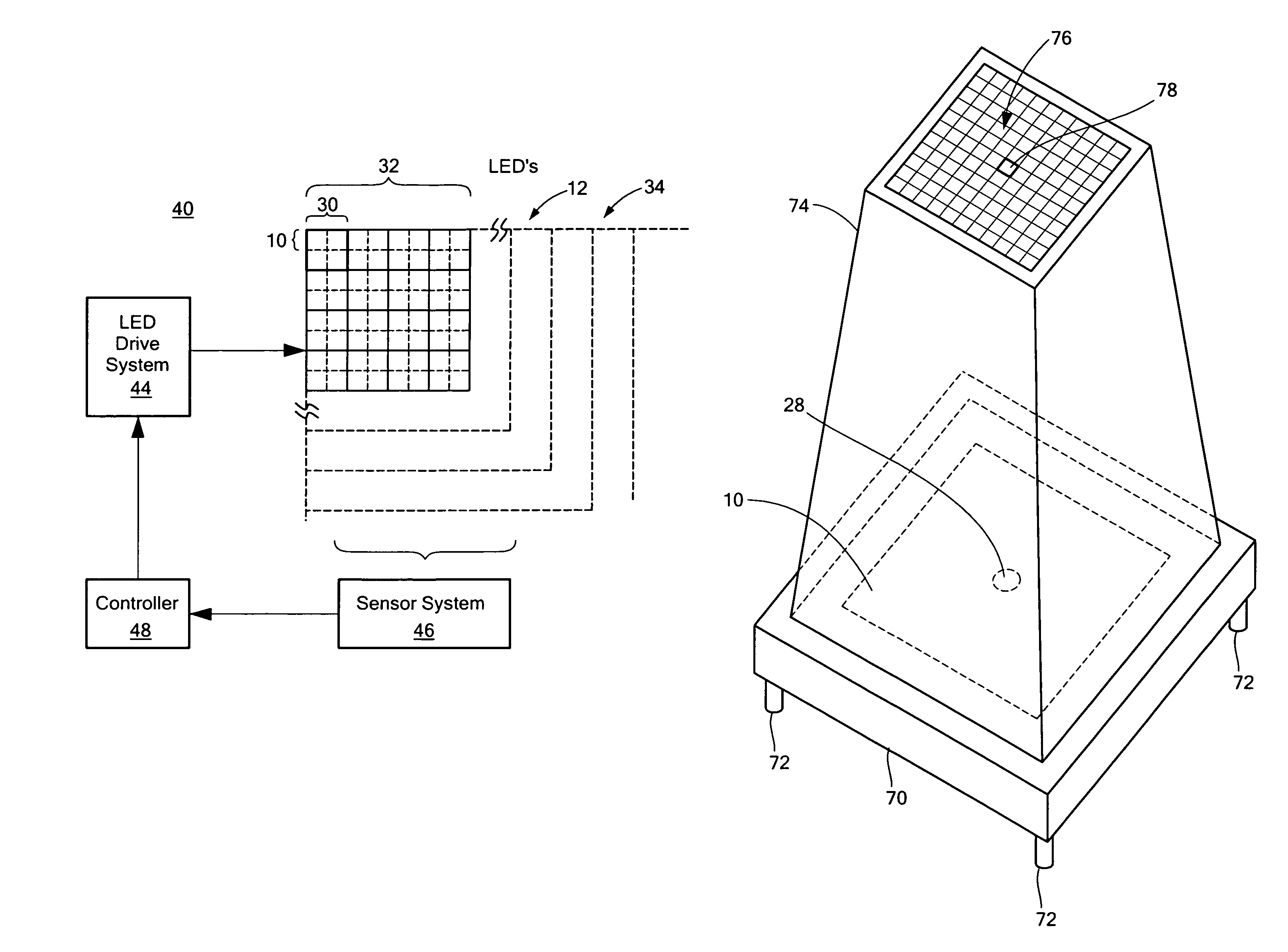 Adjustable spectrum LED solar simulator system and method