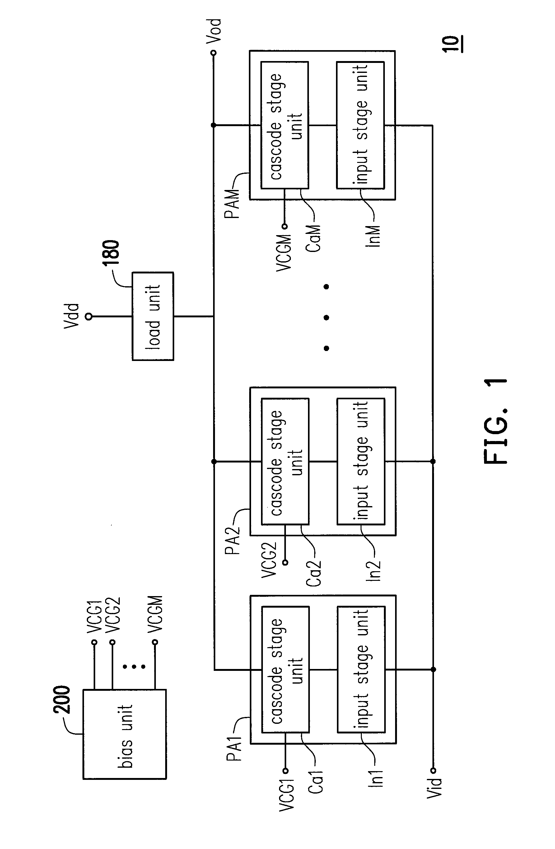 Hybrid class operation power amplifier