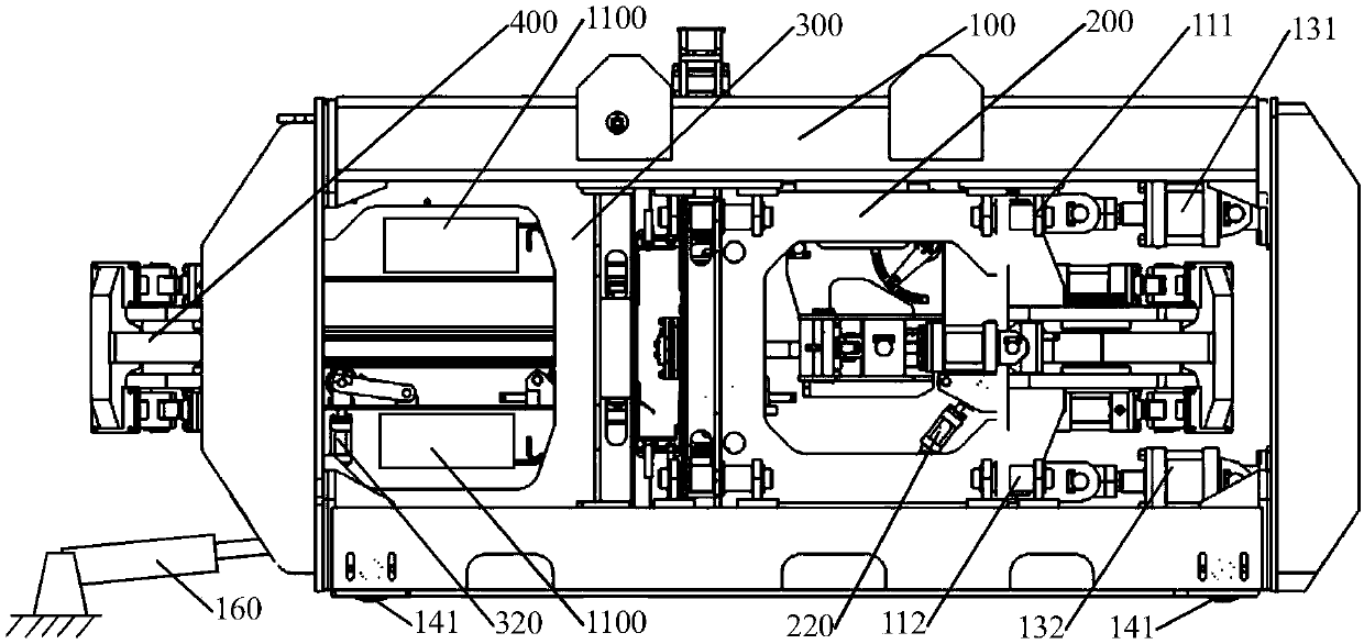 Direct current railway steel rail flash butt welder for rapid pressure maintaining push protruding