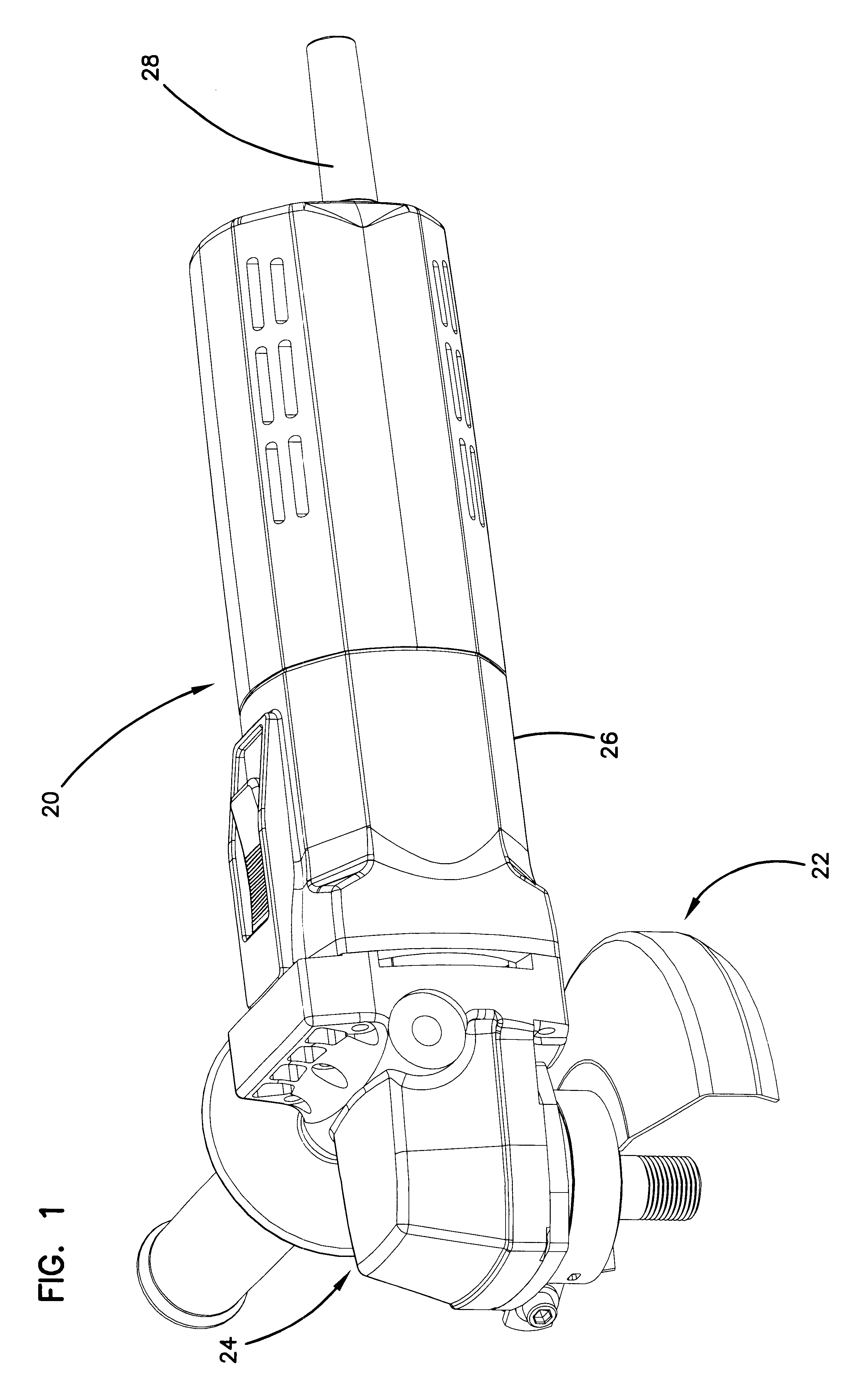 Guard attachment system with knurled clamp ring