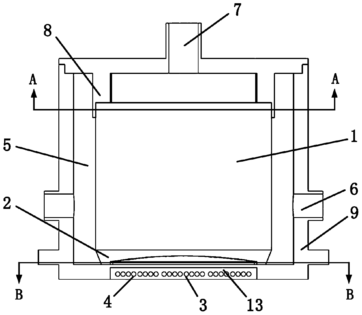 High temperature casting and forging continuous detection electromagnetic ultrasonic probe, flaw detection device and flaw detection method