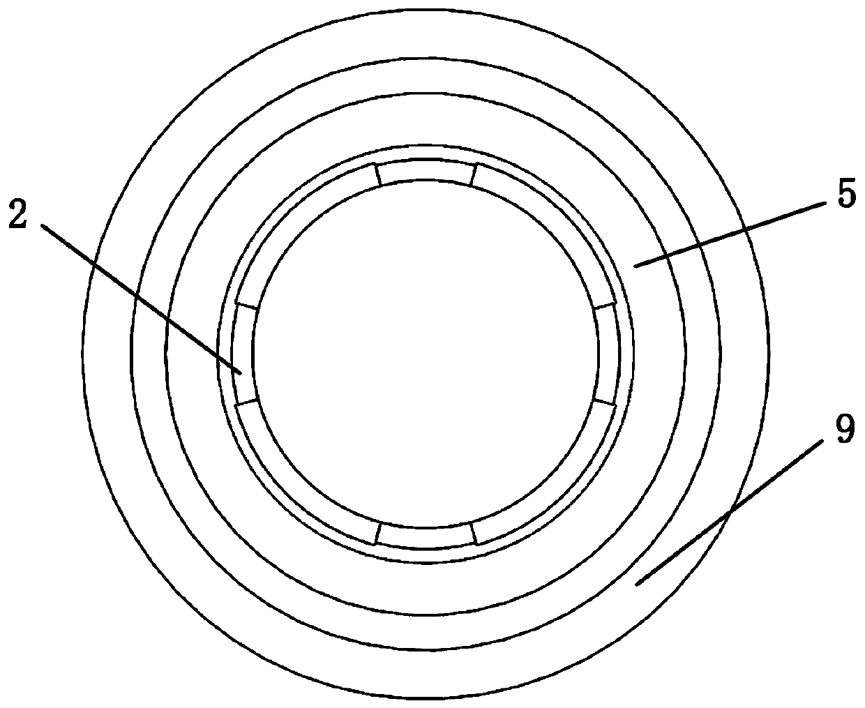 High temperature casting and forging continuous detection electromagnetic ultrasonic probe, flaw detection device and flaw detection method