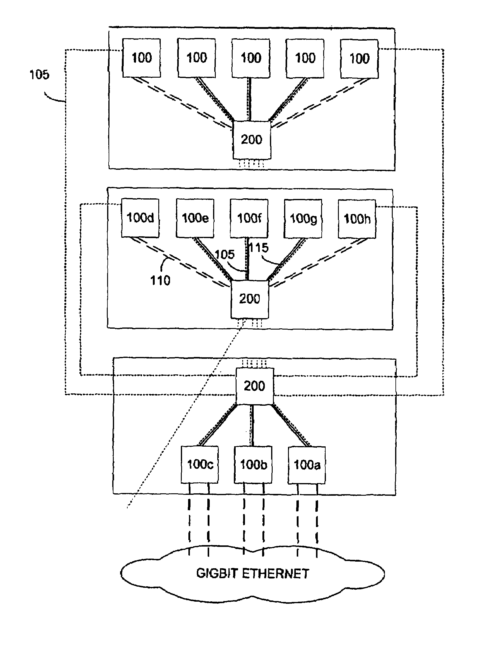 Content service aggregation device for a data center