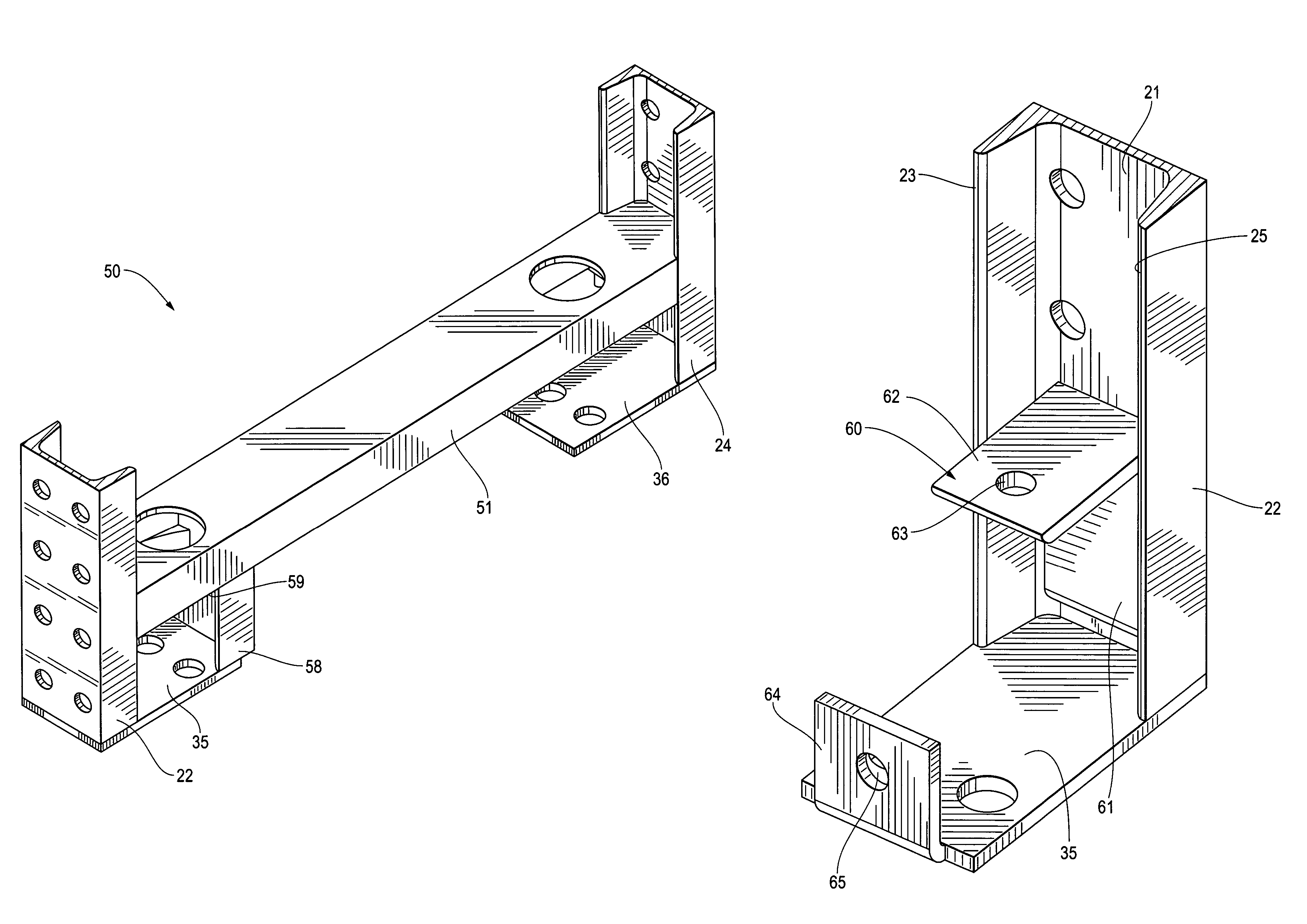 Reinforced and bolted rack truss