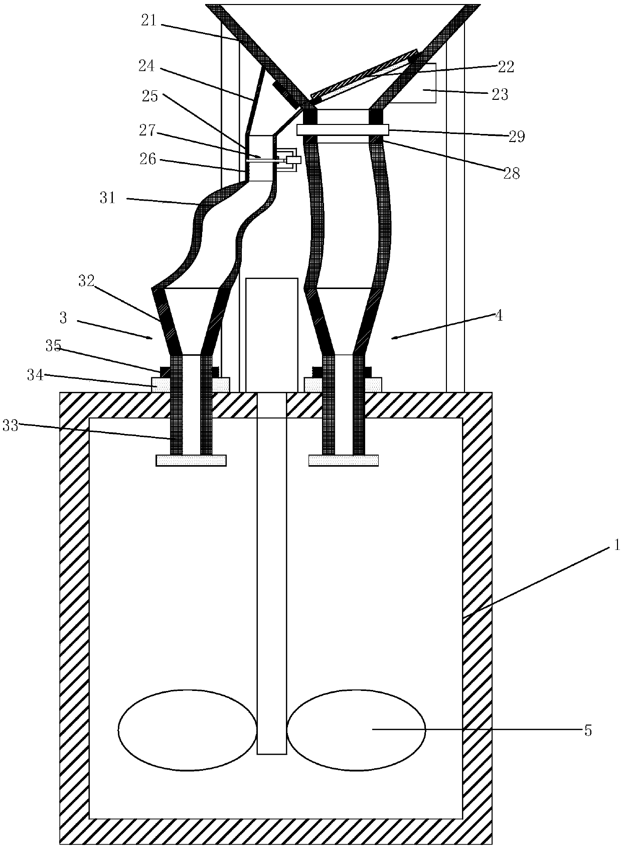 Production equipment and method for rapid-hardening and non-shrinkage concrete