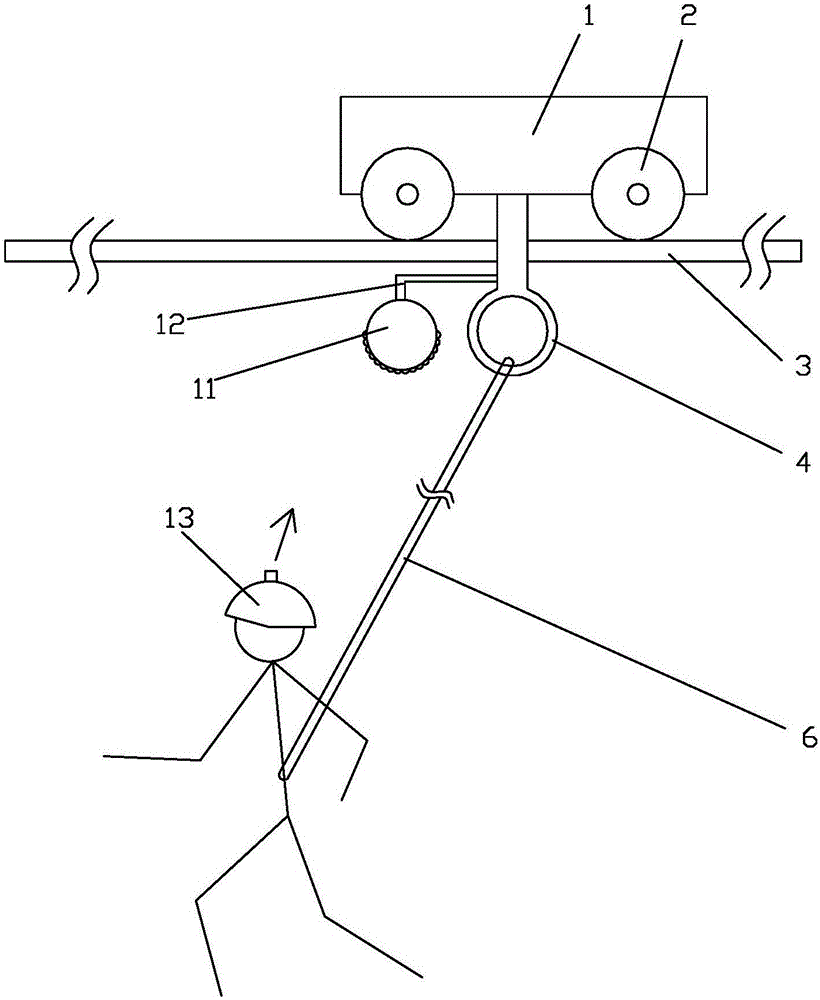 Light intensity detection-based automatic following method