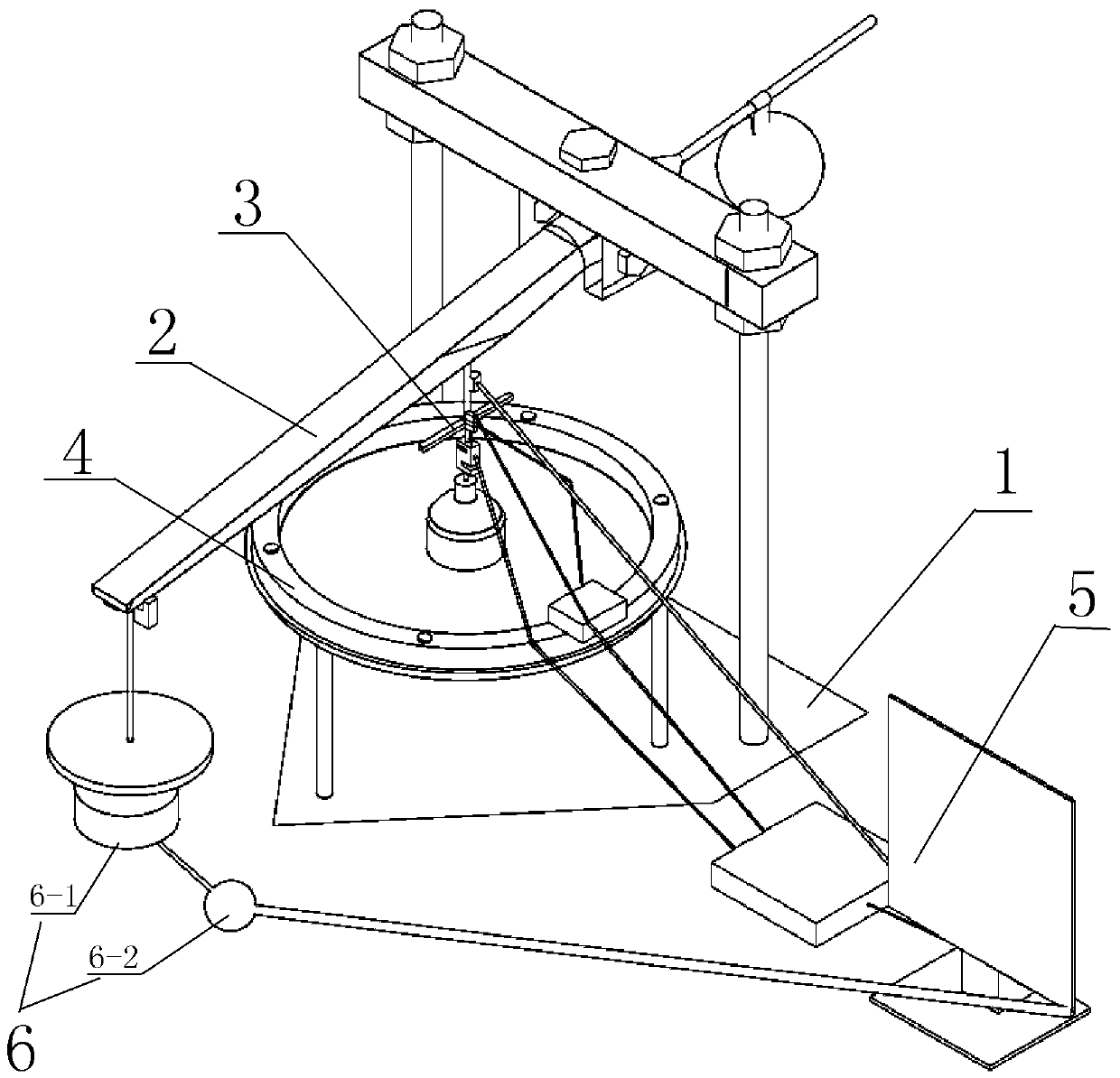 Geosynthetic material jacking creep test device