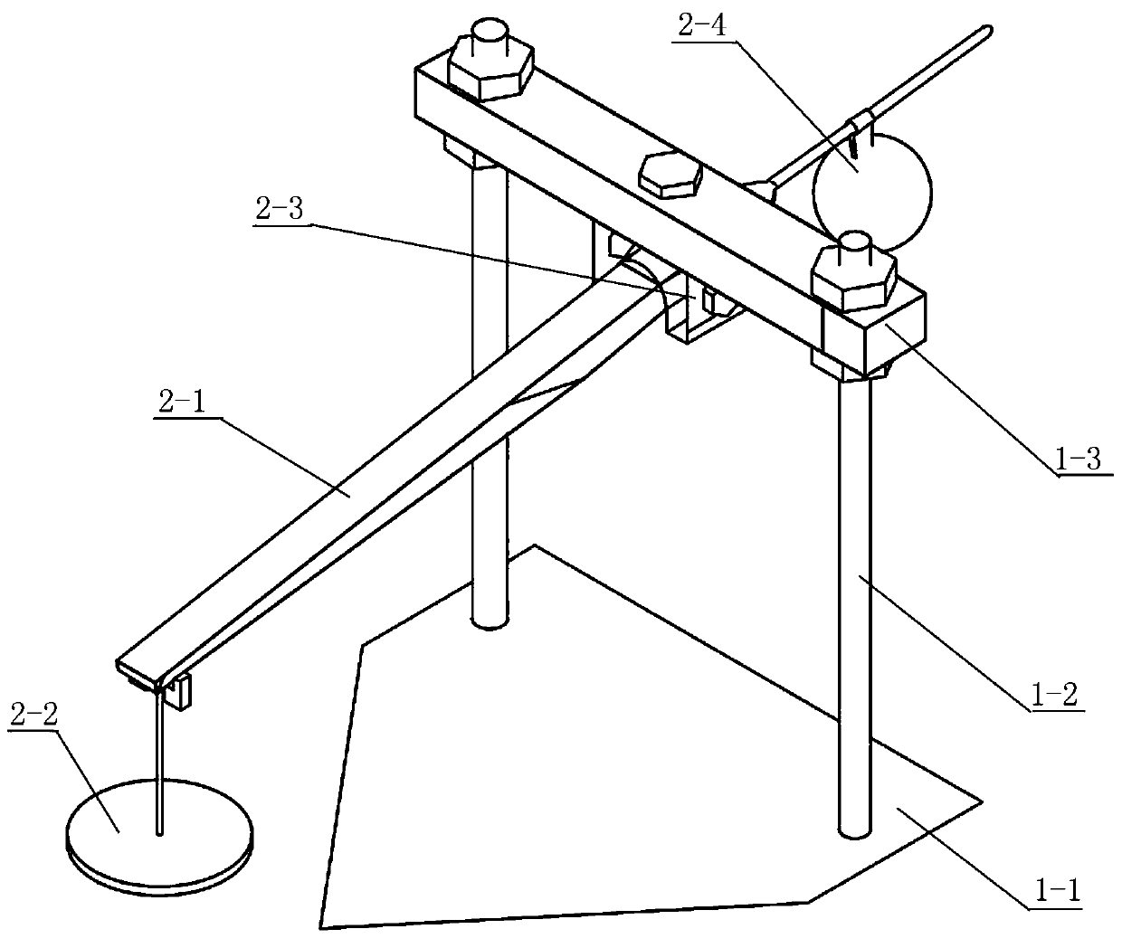 Geosynthetic material jacking creep test device