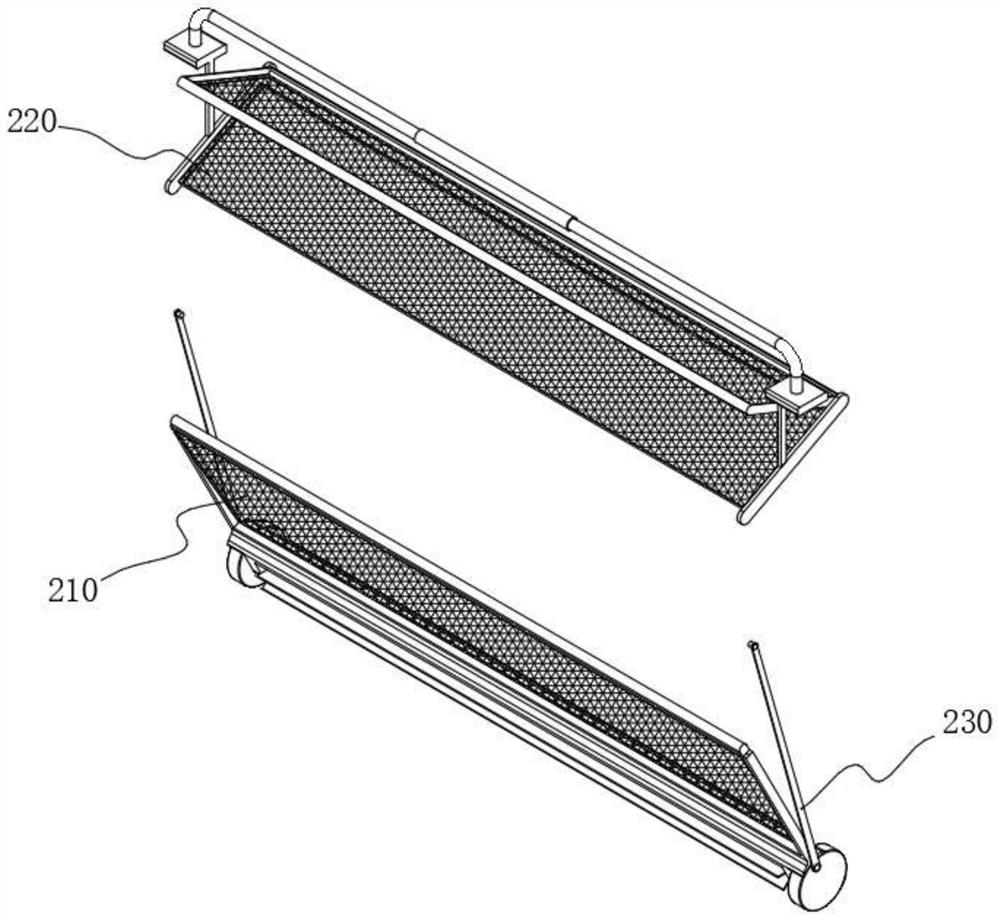 Sewage treatment device for fishing floating matters and suspended matters in sewage