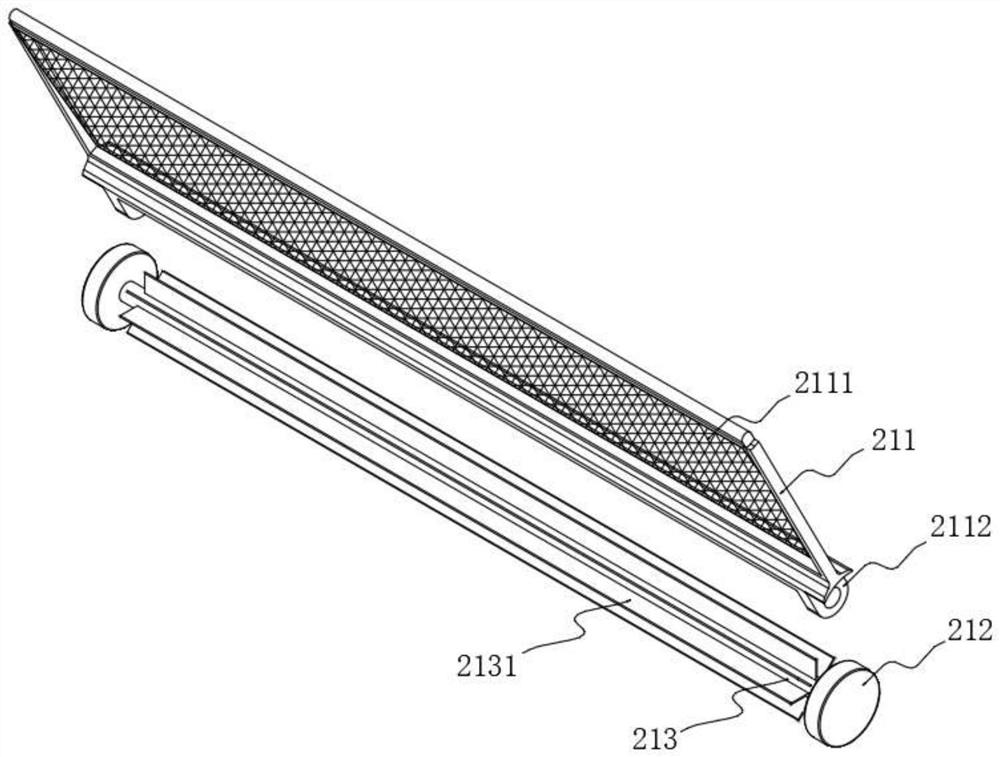 Sewage treatment device for fishing floating matters and suspended matters in sewage