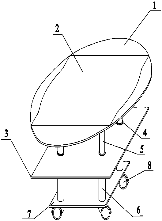 Multifunctional lifting tea table