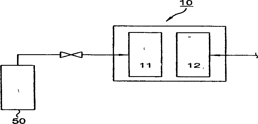 Fuel supply device of fuel cell system