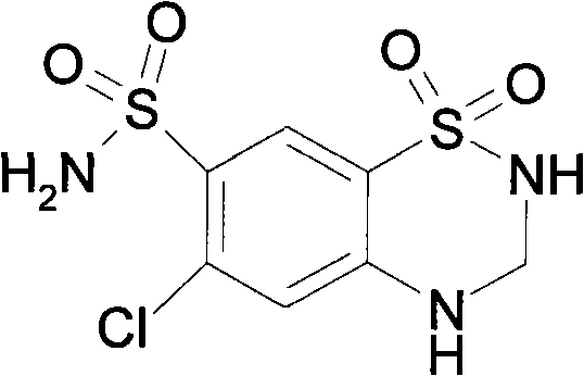 A compound preparation for treating hypertension and its preparation method