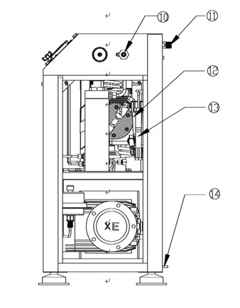 Compact-type natural gas compressor