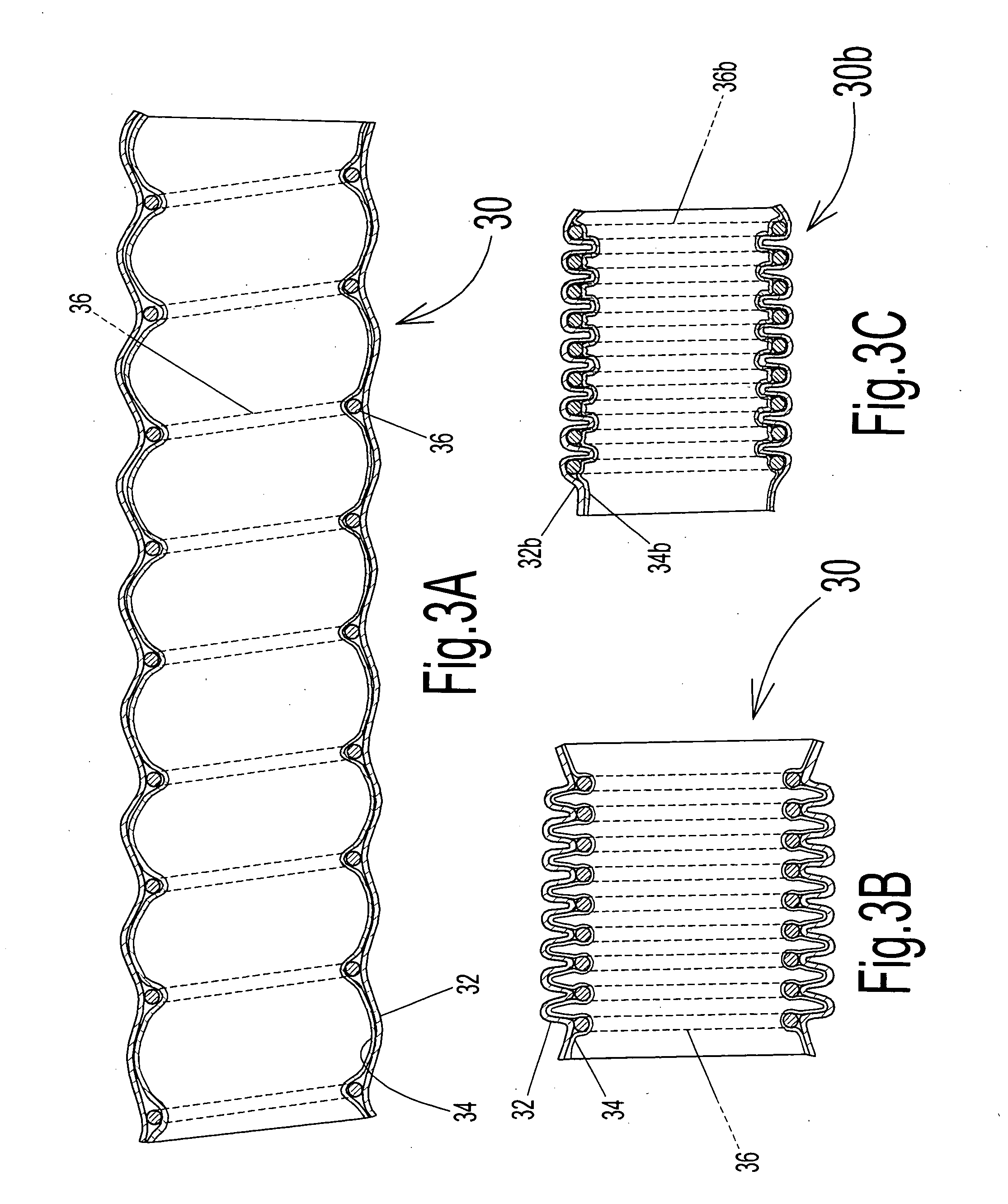 Linearly retractable pressure hose