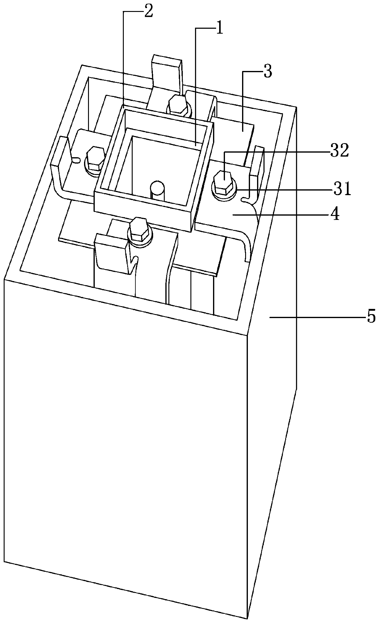 Mounting structure and mounting method of fabricated type swastika stone lattice partition wall