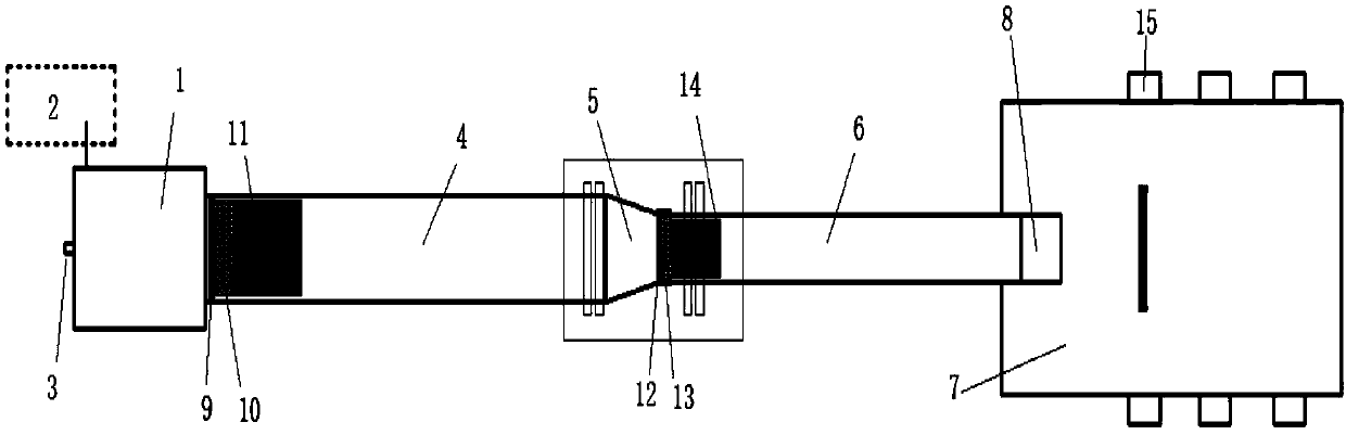 A two-stage light gas cannon driven by hydrogen energy