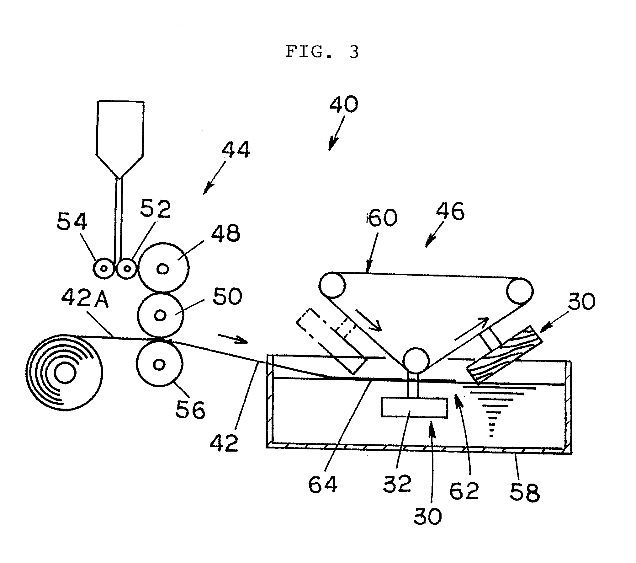 Method of transferring a print pattern composed of a fluoropolymer resin and an inorganic pigment onto an objective body using liquid pressure