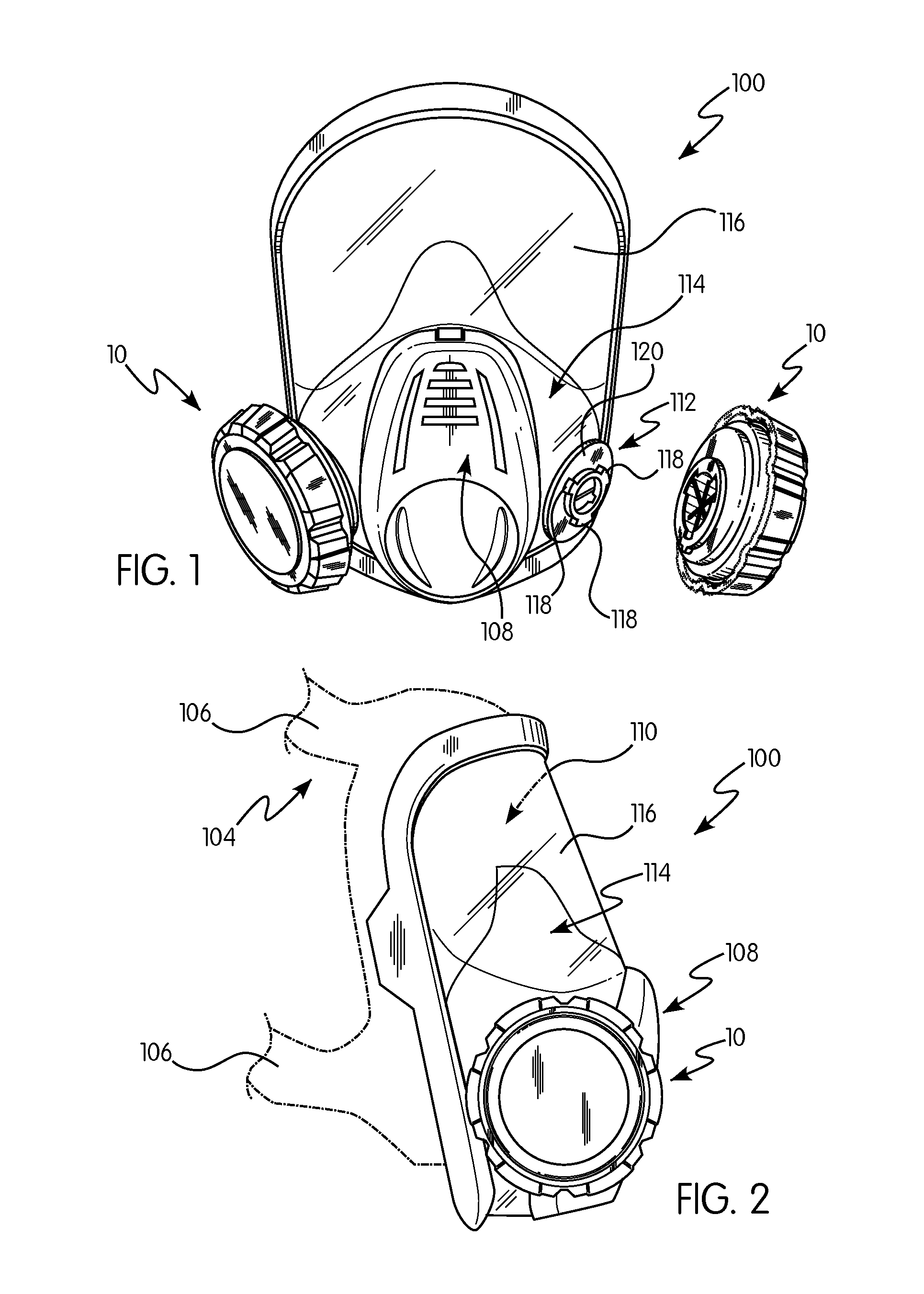 Respirator Mask and Filter Unit Therefore