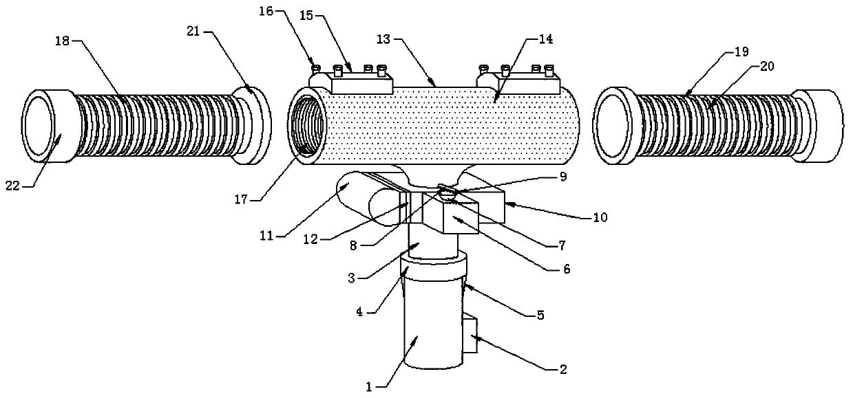 A kind of anti-rust and dead structure of metal joints of domestic water pipes