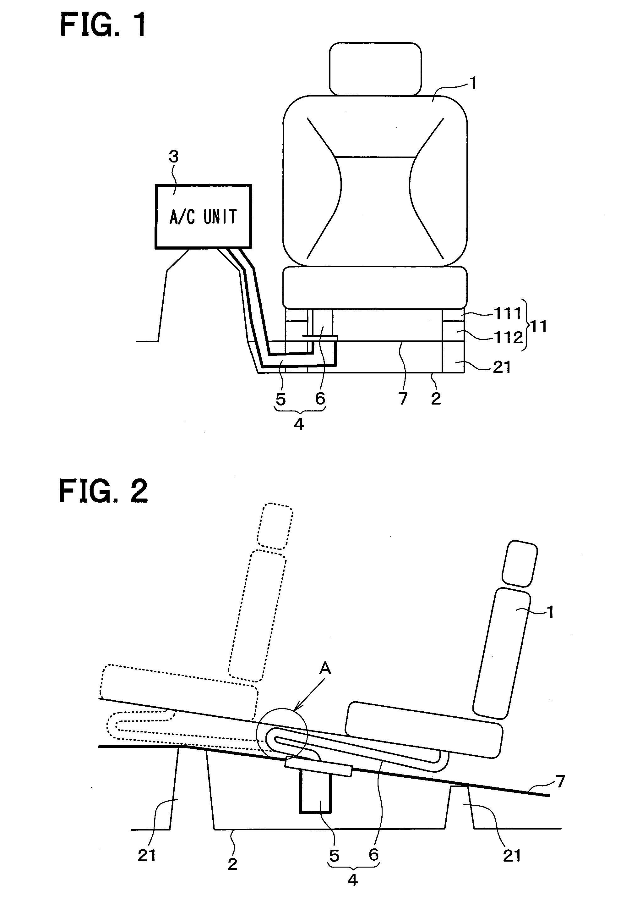 Vehicle seat air-conditioning device