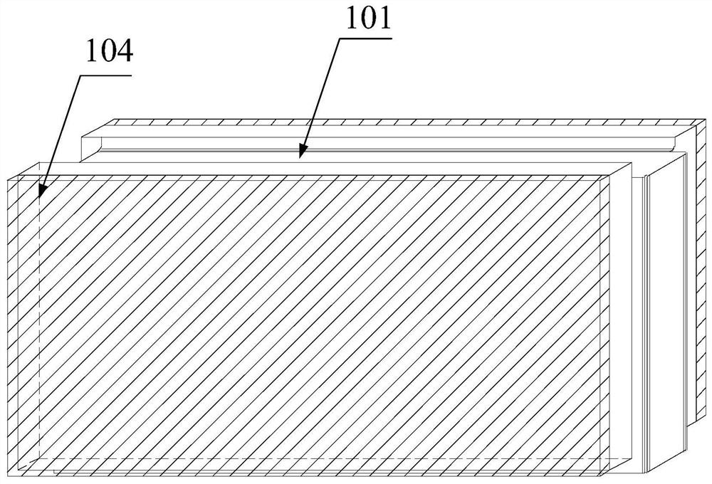 Tenon-and-mortise assembly type building block with decorative surface and wire-containing pipeline box structure and wall body