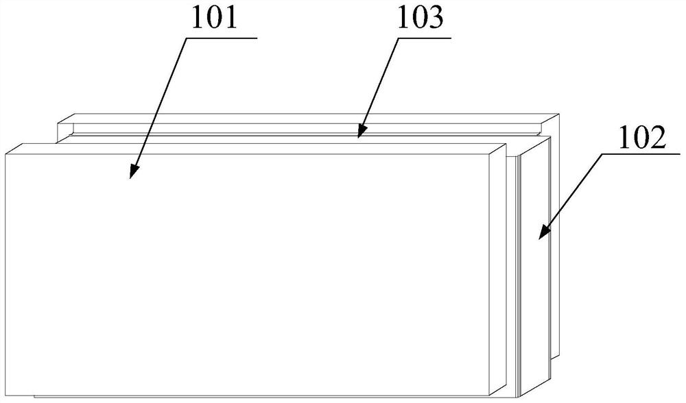 Tenon-and-mortise assembly type building block with decorative surface and wire-containing pipeline box structure and wall body