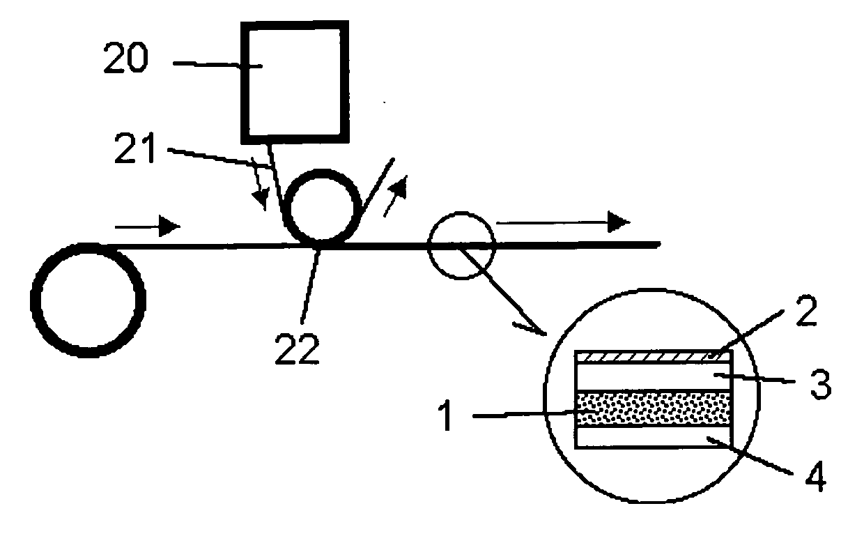 Method for producing packaging laminated material