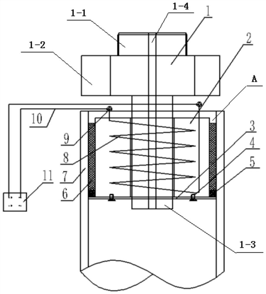 A pressure test tubular mouth sealing device