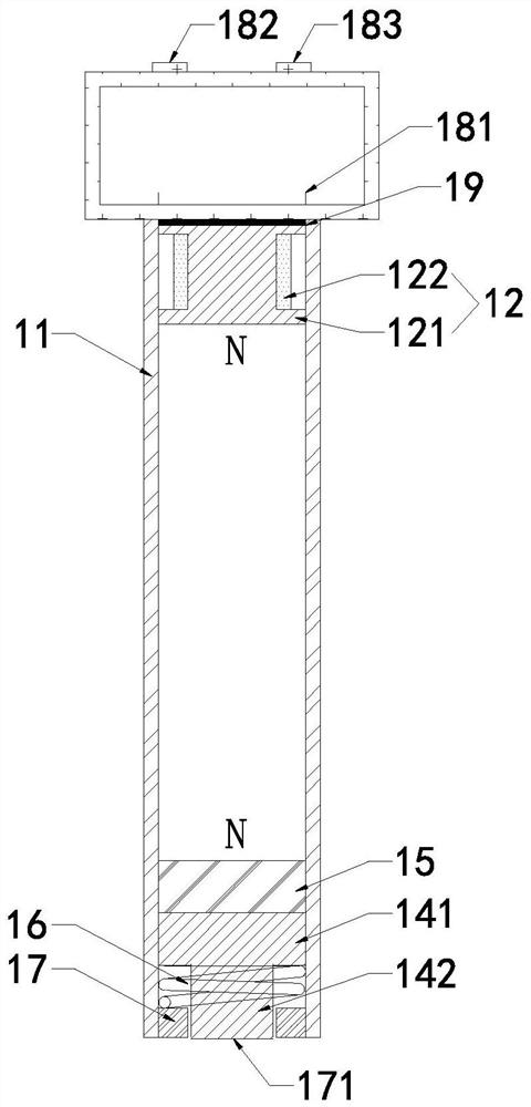 Automatic knocking device and method for nondestructive testing