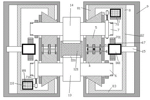 Solar energy power supply device having vibration reduction function