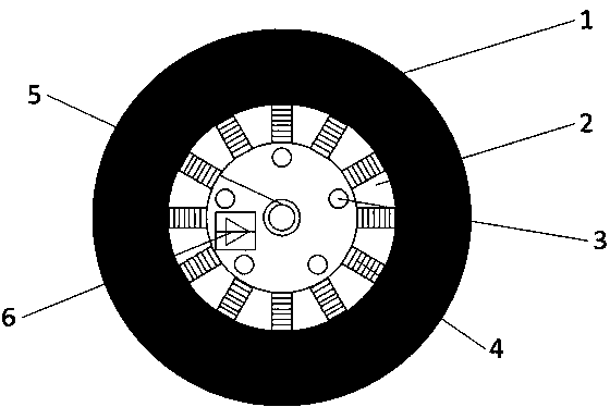 Automatic power generating hub based on piezoelectric materials