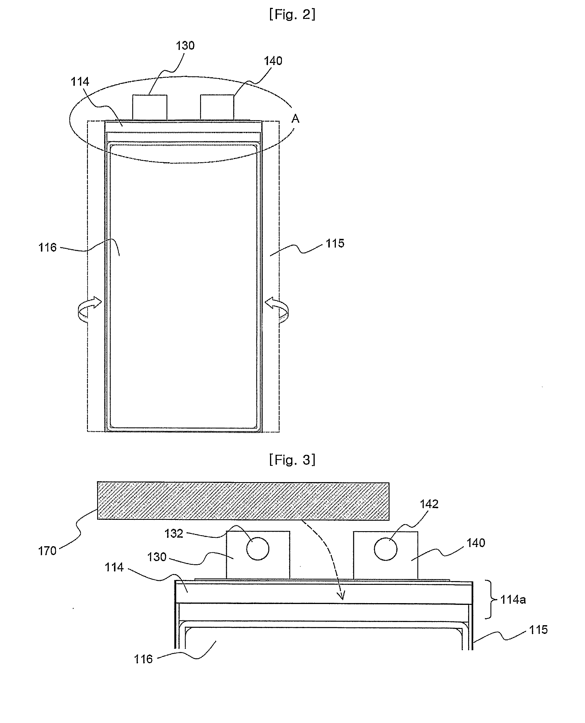 Middle or Large-Sized Battery Module Employing Impact-Absorbing Member